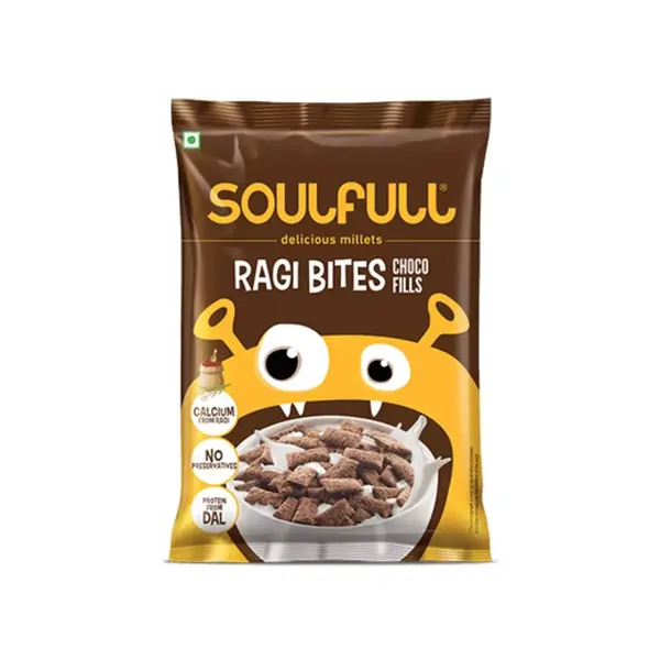 SOULFULL RAGI BITES CHOCO FILLS 50GM