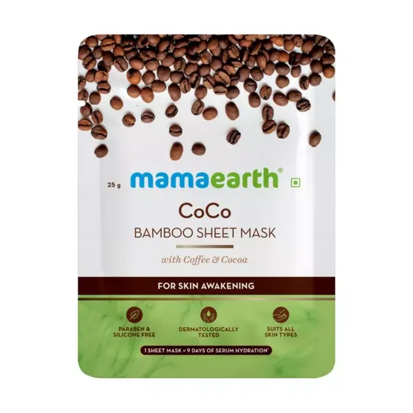 MAMAEARTH COCO BAMBOO SHEET MASK 25GM