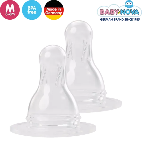 BABY-NOVA ANTI-COLIC NATURAL TEAT-M 2PC