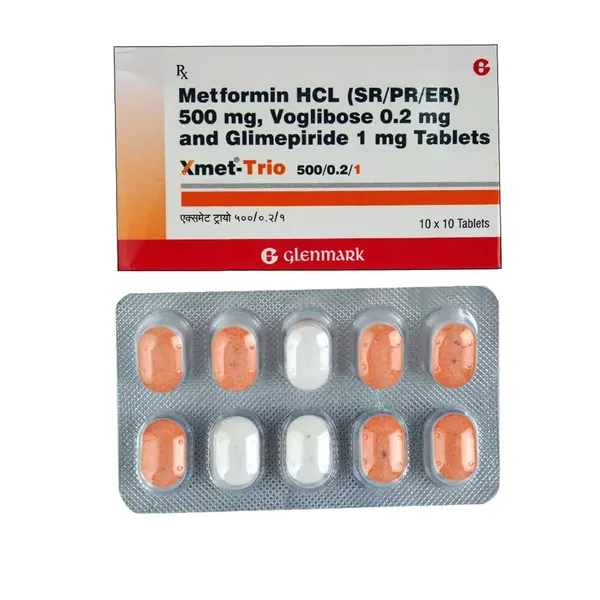 XMET-TRIO 500/0.2/1MG 10TAB