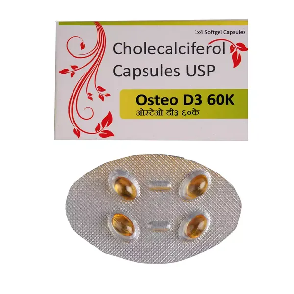 OSTEO-D3 60K SOFTGEL 4CAP