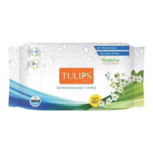 TULIPS F/WIPES MAGNOLIA 20PC