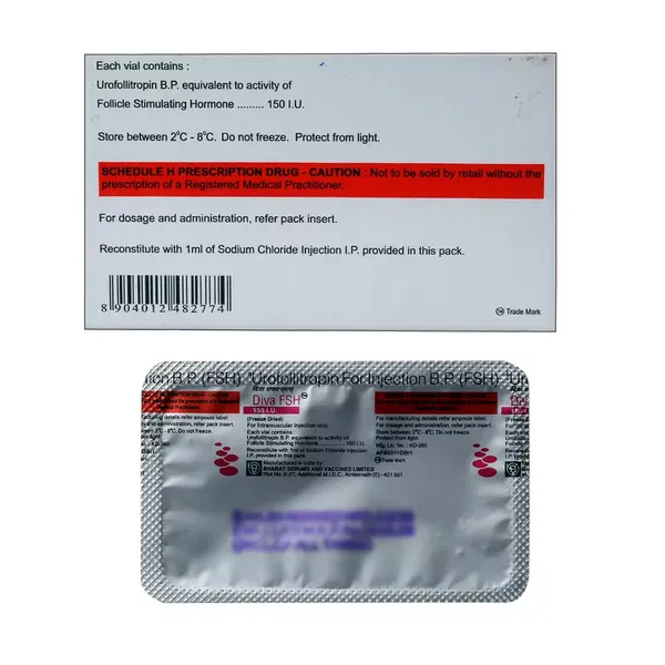 DIVA-FSH 150IU INJ VIAL
