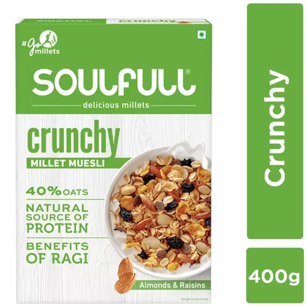 SOULFULL MILLET MUESLI CRUNCHY 400GM