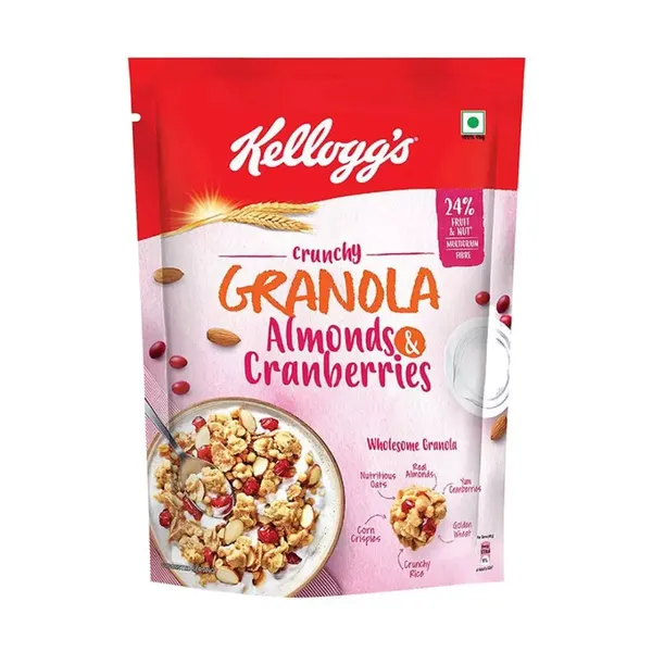 KELLOGGS GRANOLA ALMOND &amp; CRANBERRY 460GM