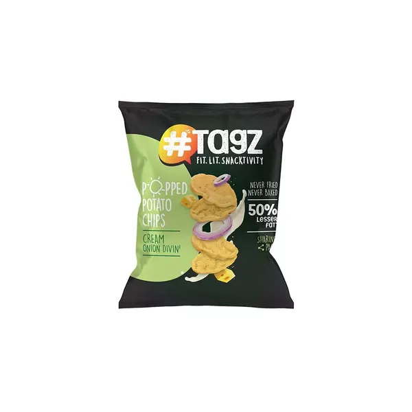 TAGZ CHIPS CREAM ONION DIVIN 40GM
