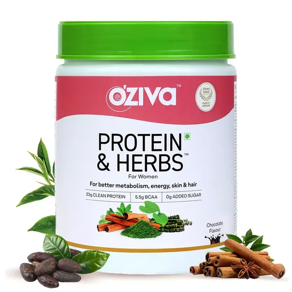 OZIVA PROTEIN/HERBS WOMEN CHOCLT 500GM