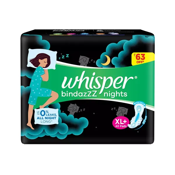 WHISPER SA/PADS ULT NIGHT WING XL P 40PC