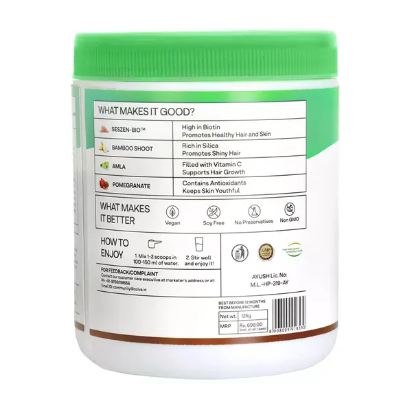 OZIVA PLANT BASED BIOTIN 125GM