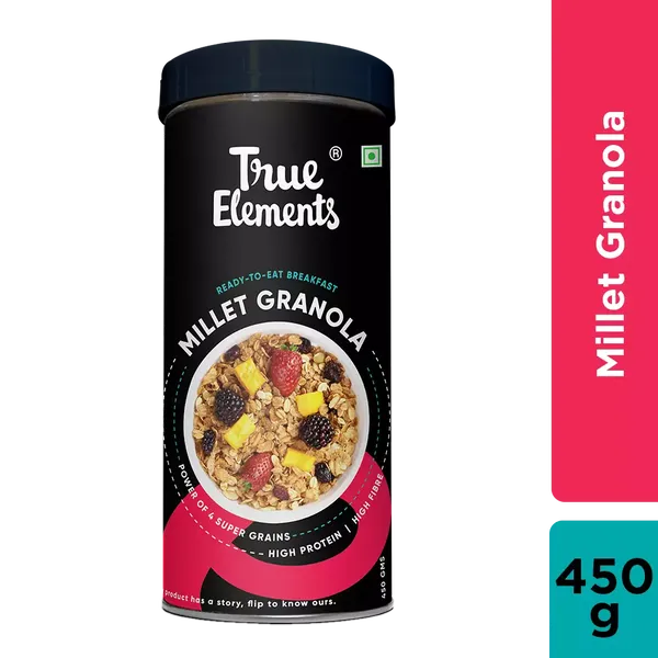 TRUE E MILLET GRANOLA 450GM