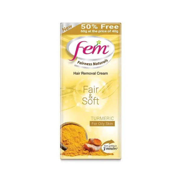 FEM FAIR &amp; SOFT TURMERIC H/REM CRM 60GM
