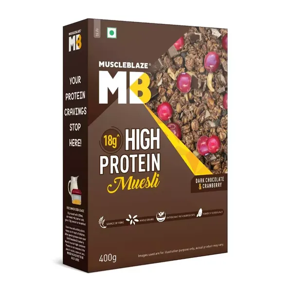 MB MUESLI  DARK CHOCOLATE &amp; CRANBERRY 400G