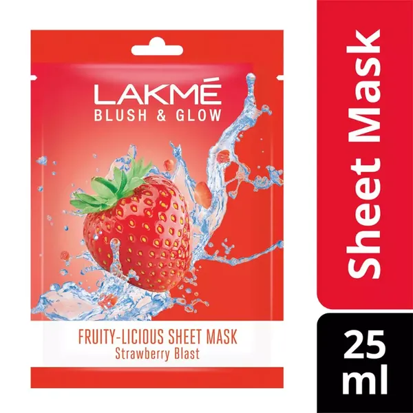 LAKME BLUSH &amp; GLOW STRAWBERRY SHEET MASK 25ML