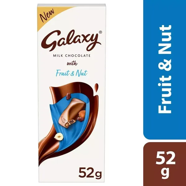 GALAXY BAR FRUIT &amp; NUT 52G