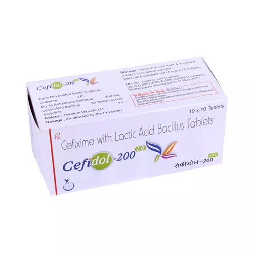 CEFIDOL-LB 200MG 10TAB