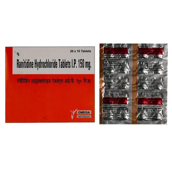 RANITIDINE 150MG 10TAB OMEGA