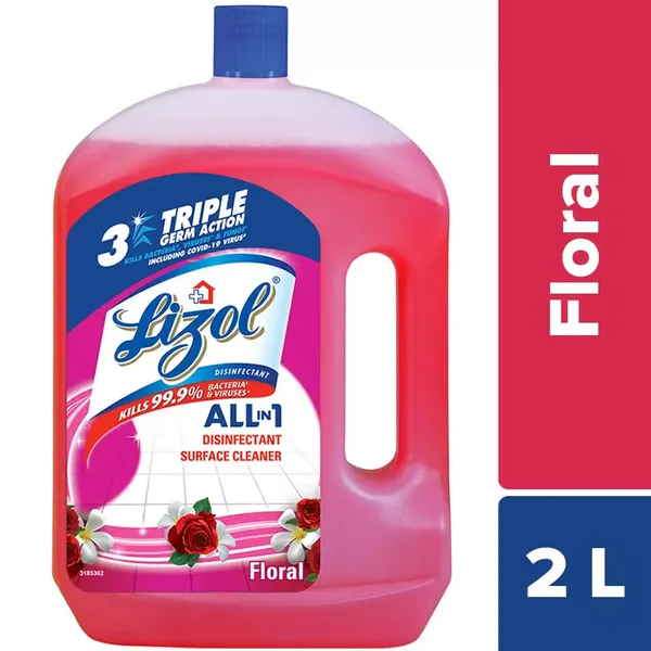 LIZOL DISINFECTANT SURFACE CLEANER FLORAL 2LTR