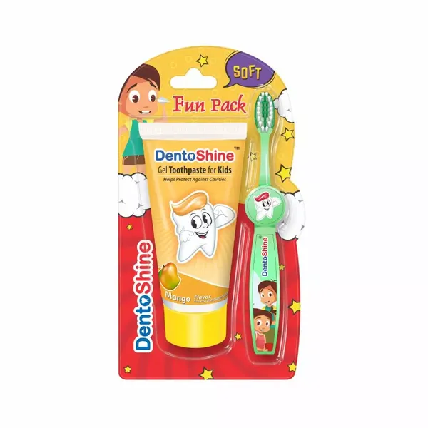 DENTOSHINE T/PASTE KIDS MANGO 80GM