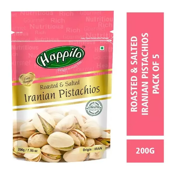 HAPPILO?ISTACHIOS IRANIAN ROASTED 200GM