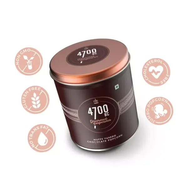 4700BC CHOCOLATE POPCORN TIN 150GM
