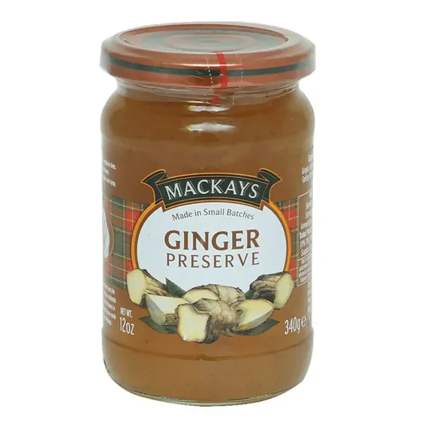 MACKAYS JAM GINGER PRESERVE 340GM