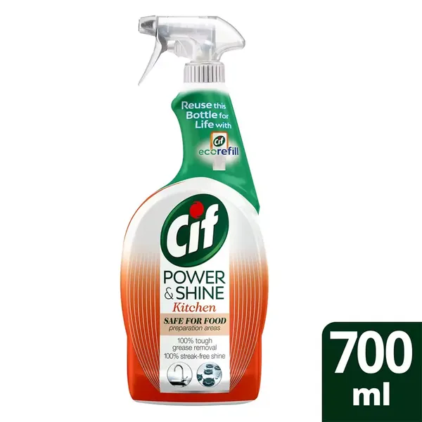 CIF KITCHEN/CLNR SPRAY POWER &amp; SHINE 700ML