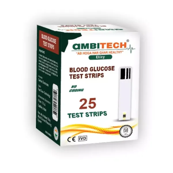AMBITECH ELIZY GLUCOMETER STRIPS 25PC