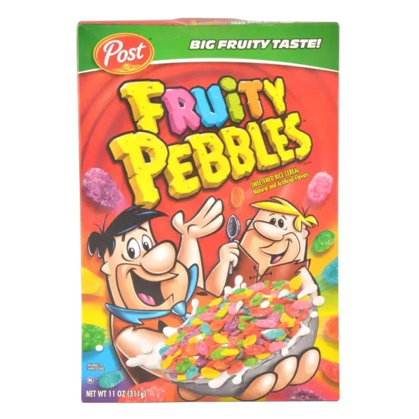 POST CORNFLAKES FRUITY PEBBLES 311GM