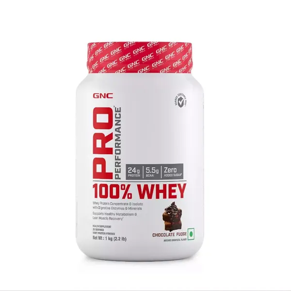 GNC PP 100% WHEY PROTEIN CHOCOLATE FUDGE 1KG