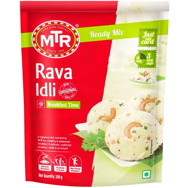 MTR READY/COOK RAVA IDLI 200GM