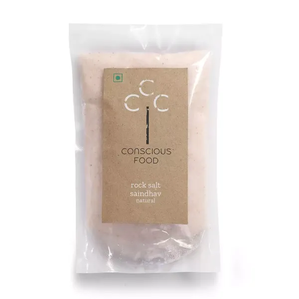 CONSCIOUS FOOD ROCK SALT 500GM