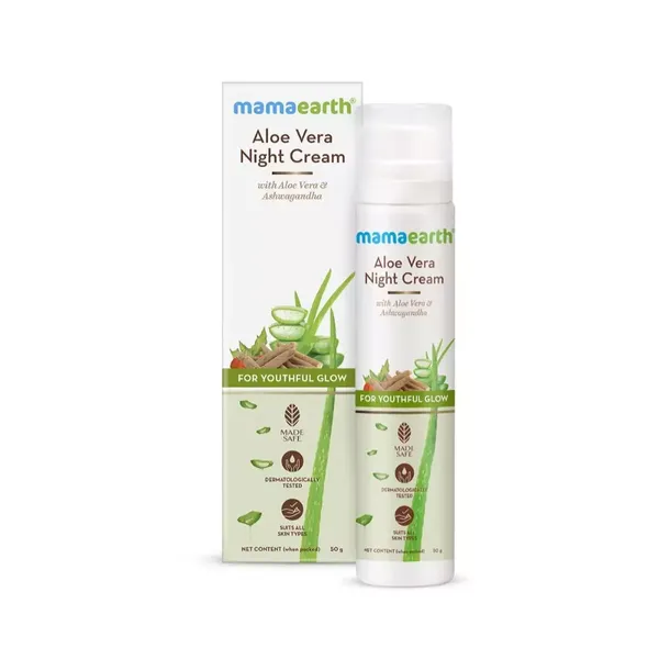 MAMAEARTH ALOE VERA NIGHT CREAM 50GM