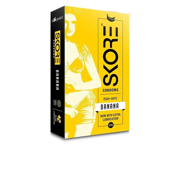 SKORE CONDOM BANANA 10PC