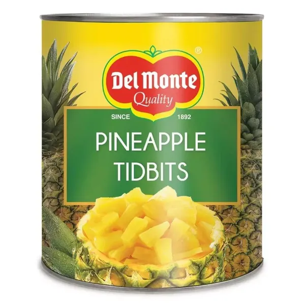DEL MONTE PINEAPPLE TIDBITS 836GM