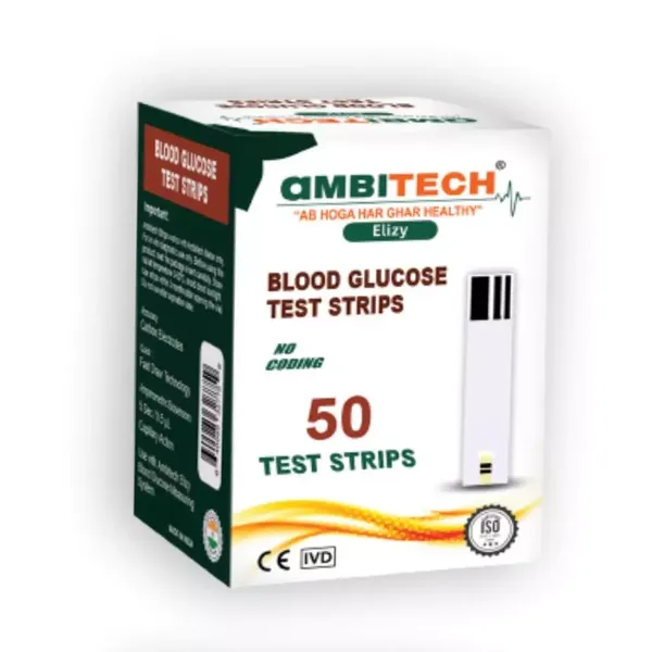 AMBITECH ELIZY GLUCOMETER STRIPS 50PC