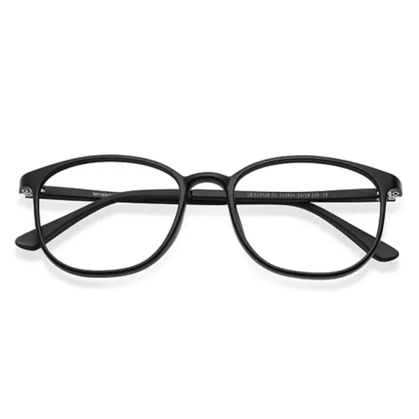 LENSKART BLU LB E13528-C1 MATTE BLACK FULL RIM ROUND 1PC