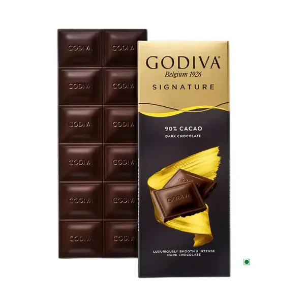 GODIVA CHCO DARK 90% BAR 90G