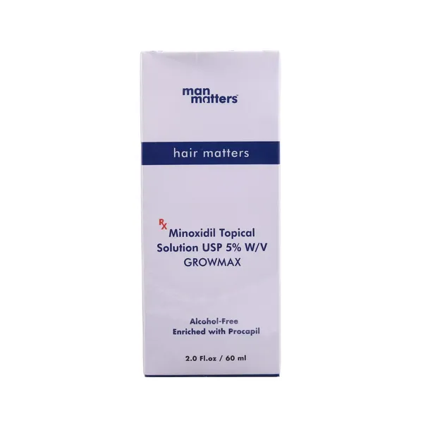 MAN MATTERS GROWMAX MINOXIDIL 5% SOLUTION WITH PROCAPIL 60ML