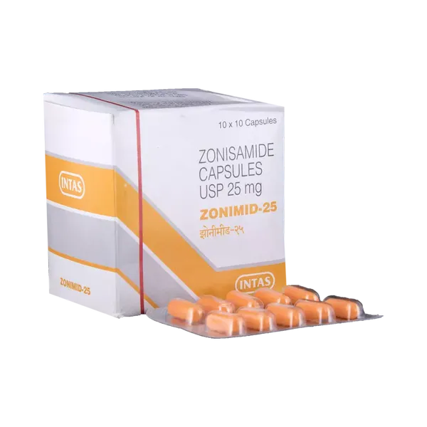 ZONIMID 25MG 10CAP