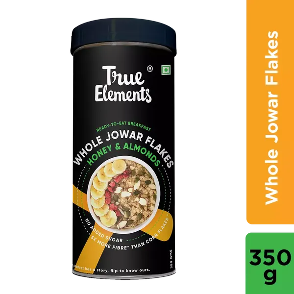 TRUE E JOWAR FLAKES HONEY ALMONDS 350GM