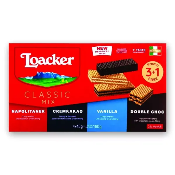 LOACKER CLASSIC MIX (3PLUS 1 COMBIPACK) 180GM