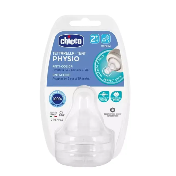 CHICCO NIPPLE 2M+ 2PC