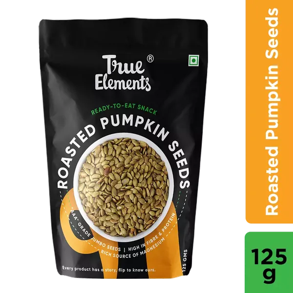 TRUE E ROASTED PUMP SEEDS 125GM