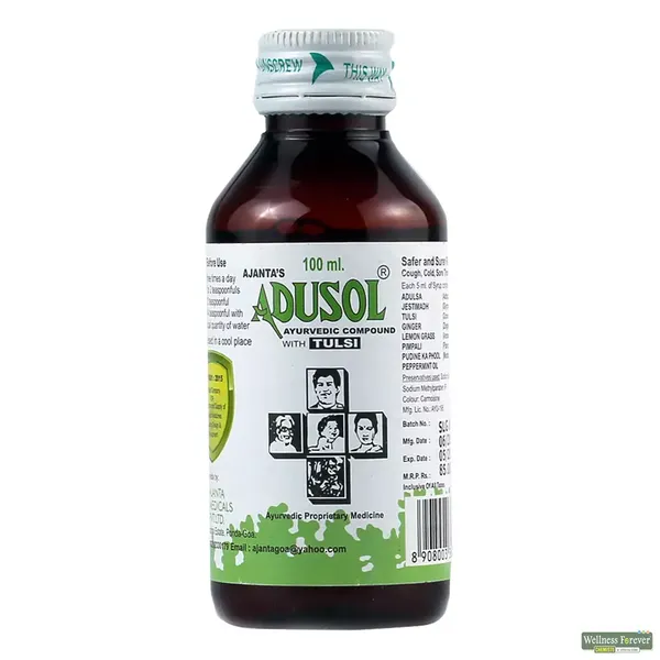 ADUSOL TULSI SYP 100ML