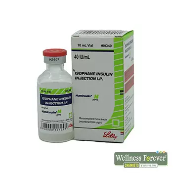 HUMINSULIN-N 40IU INJ 10ML VIAL