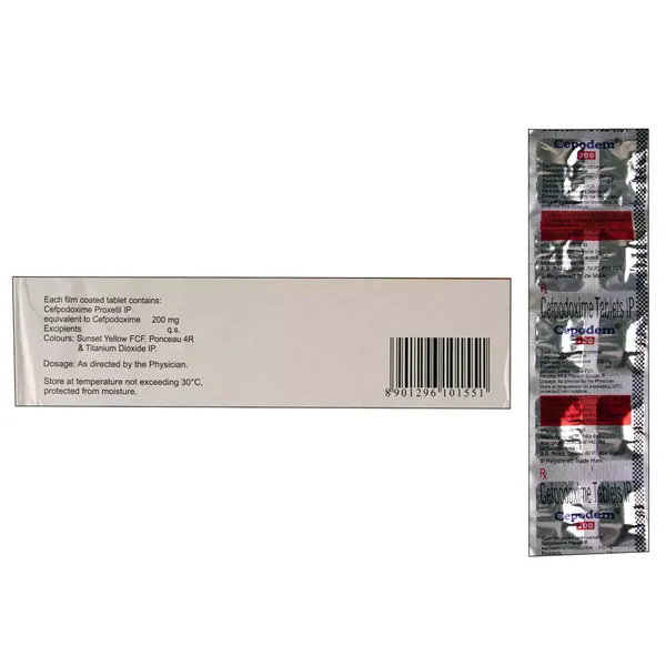CEPODEM 200MG 10TAB