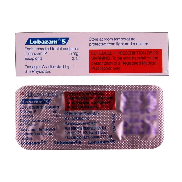 LOBAZAM 5MG 10TAB