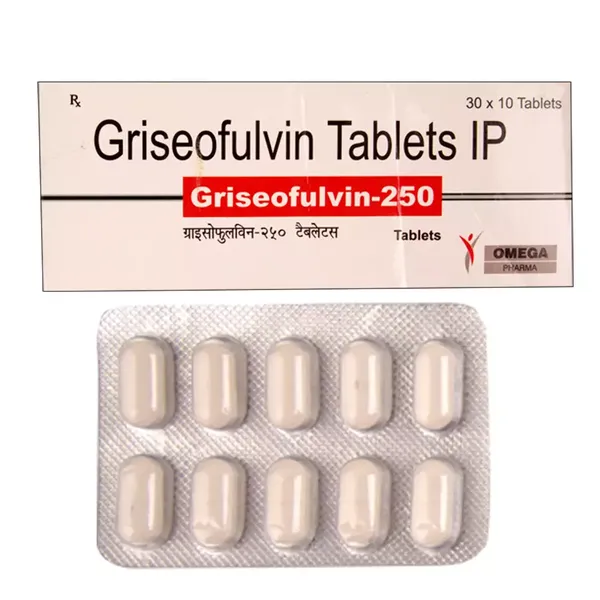 GRISEOFULVIN 250MG 10TAB OMEGA
