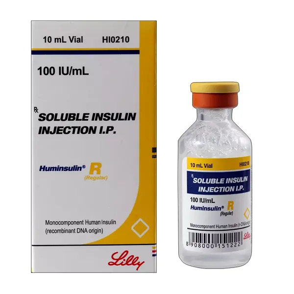 HUMINSULIN-R 100IU INJ 10ML VIAL