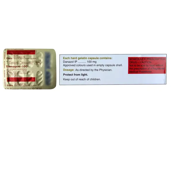 DANOGEN 100MG 10CAP